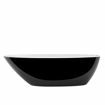 Picture of Victoria + Albert Mozzano F/Stand Oval Bath Black 1644 x 743