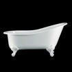 Picture of Victoria + Albert Shropshire Freestanding Oval Bath with Quarrycast feet 1537 x 750