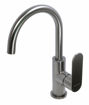 Picture of SATIN BASIN MIXER GOOSENECK GUNMETAL