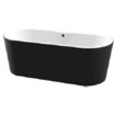 Picture of Prague Free Standing One Piece Acrylic Bath  1870 x 875 x 665 (Black)