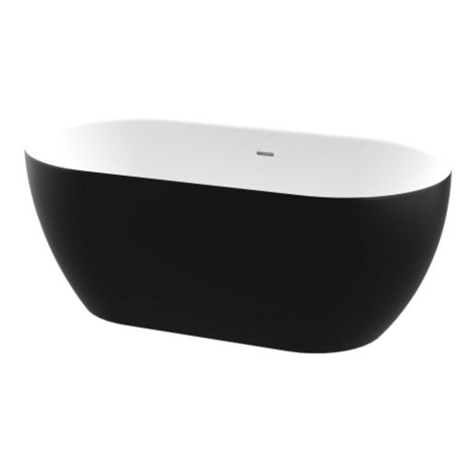 Picture of Zala Free Standing One Piece Acrylic Bath 1440 x 750 mm (Black)