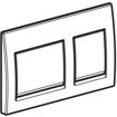 Picture of Geberit Actuator Plate Alpha 25 D-Flush Bright/Chrome
