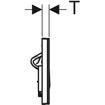 Picture of ACT PLATE ALPHA 50 D-FLUSH J/BLACK RAL 9005