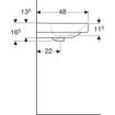 Picture of Smyle Square Wash Basin 900 x 480 1T/H