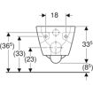 Picture of Smyle Square Wall Hung Rimfree Pan