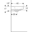 Picture of SELNOVA SQUARE WASH BASIN 50 CM