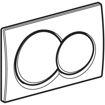 Picture of ACT PLATE ALPHA 01 D-FLUSH BLACK CHROME