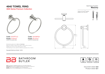 Picture of Bathroom Butler 4640 Towel Ring Matt Black