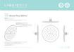 Picture of PLUS (1039) Shower Rose 200mm (Brass) -CHRM