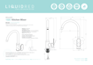 Picture of Liquid Red Solace Kitchen Sink Mixer (Matt Black)