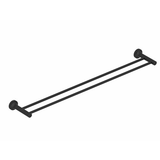 Picture of Liquid Red Felicity Double Towel Rail 800 mm  (Black)