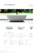 Picture of Dadoquartz Vivian Freestanding Bath 1595 x 730 x 475