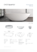 Picture of Dadoquartz Morgane Freestanding Bath 1625 x 730 x 470