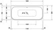 Picture of Happy D.2 Bathtub White 1800x800 mm