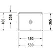 Picture of Starck 3 Built-in basin White High Gloss 530 mm