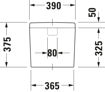 Picture of D-Code Cistern White 175 mm
