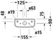 Picture of D-Code Cistern White 175 mm