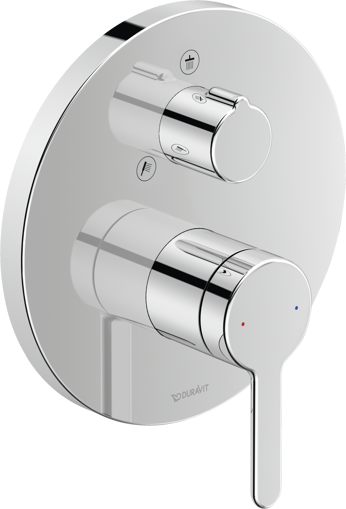 Picture of C.1 Single lever shower mixer for concealed installation Chrome High Gloss