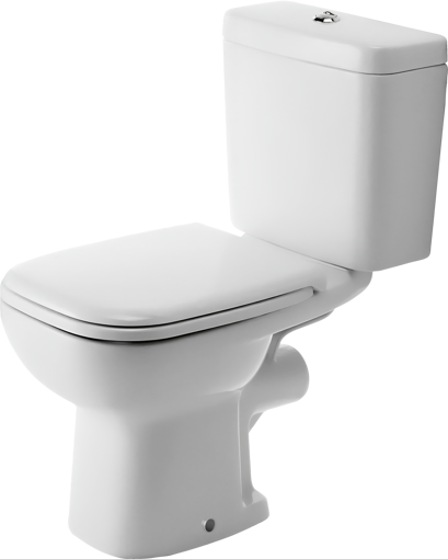 Picture of D-Code Toilet close-coupled White High Gloss 650 mm