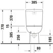 Picture of D-Code Toilet close-coupled White High Gloss 650 mm