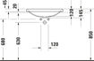 Picture of D-Neo Built-in basin White High Gloss 600 mm