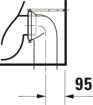 Picture of D-Neo Floorstanding toilet White High Gloss 580 mm