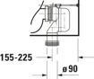 Picture of D-Neo Toilet close-coupled White High Gloss 650 mm