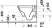 Picture of D-Neo Wall-mounted toilet Compact White High Gloss 480 mm