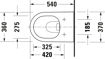 Picture of D-Neo Wall-mounted toilet White High Gloss 540 mm 257709