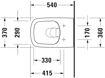 Picture of DuraStyle Wall-mounted toilet White High Gloss 540 mm 255109