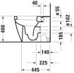 Picture of Happy D.2 Floorstanding toilet White High Gloss 570 mm