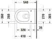 Picture of Starck 3 Wall-mounted toilet White High Gloss 540 mm