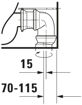 Picture of Happy D.2 Toilet close-coupled White High Gloss 630 mm