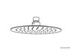 Picture of Cobra Seine Round Shower Head 200 mm (Matt Black)