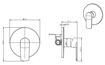 Picture of Cobra Seine Concealed Shower or Bath Mixer (Matt Black)