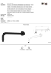 Picture of Cobra Seine Round Shower Arm 300 mm (Matt Black)