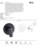 Picture of Cobra Seine Concealed Shower or Bath Mixer (Matt Black)