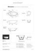 Picture of Victoria + Albert Mozzano F/Stand Oval Bath Black 1644 x 743