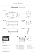 Picture of Victoria + Albert Worcester Freestanding Bath 1797 x 780