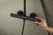 Picture of ACTIVERA S SHOWERPIPE 240 1JET ECOSMART PLUS ECOSTAT FINE VARI BLACK