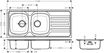 Picture of Hansgrohe S210-F720 Built-in Double Sink (1160 x 500 x 170)
