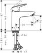 Picture of Logis 100 Basin Mix W/O Pop-Up 71101003