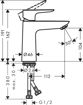 Picture of Talis E 110 Basin Mix W/O Waste 71712003