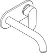 Picture of Hansgrohe Vernis Blend Concealed Basin Mixer with Spout