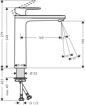 Picture of Hansgrohe Vernis Blend Tall 190 mm Basin Mixer (Matt Black)