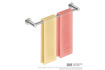 Picture of Bathroom Butler 4670 Single Towel Rail 430 mm Brush