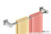 Picture of Bathroom Butler 8570 Single Towel Rail 430 mm Matt Black