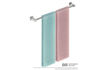 Picture of Bathroom Butler 8572 Single Rail 650 mm Polished