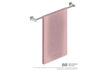 Picture of Bathroom Butler 8572 Single Towel Rail 650 mm Matt Black