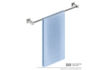 Picture of Bathroom Butler 8572 Single Towel Rail 650 mm Matt Black